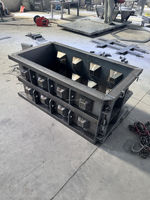 Molde de Bloques de Hormigón Encastrables, Encofrado Modular de Acero Reutilizable para Construcción