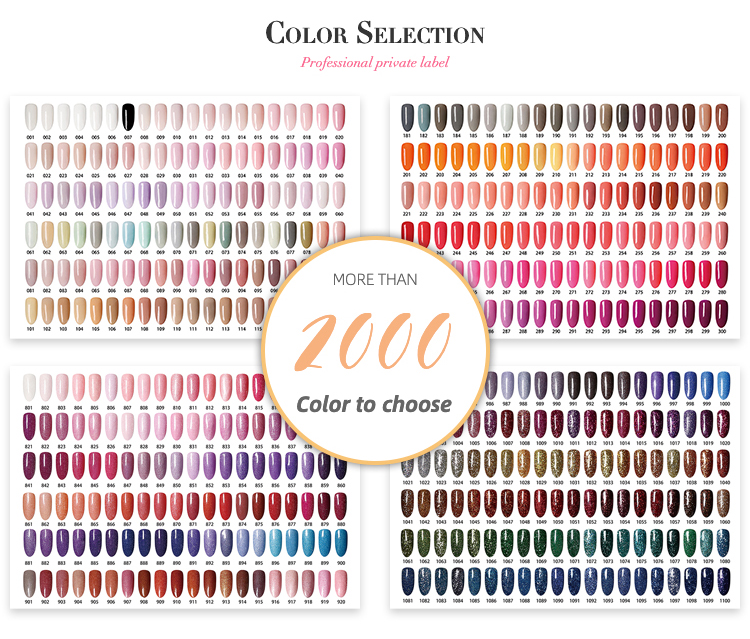 2000 couleurs au choix