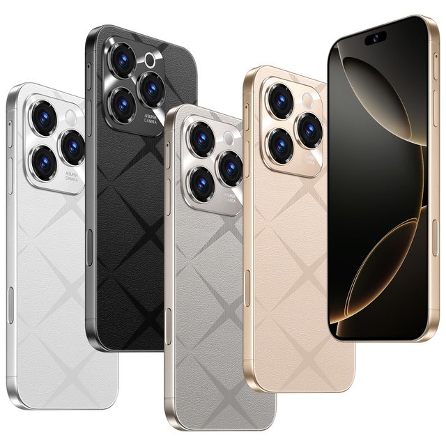 2025 New Original A16 PRO MAX 5G Mobile Phone 7.3" 16GB 1TB Deca Core CPU 108MP Rear Camera LTE 65W Quick Charge
