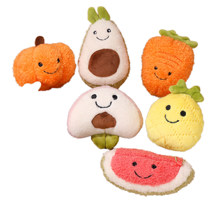 Joli jouet en peluche lavée en polyester, motif avocat et citron, animal en peluche, pendentif de sac à dos, breloque fruit - Product Image 1