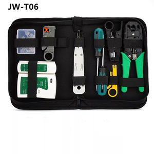 Set Peralatan Jaringan Komputer RJ45/12/11 Kit Peralatan Jaringan LAN Crimper Stripper Alat Pengujian Kabel OEM 9Pcs Baja Karbon untuk LAN - Product Image 6