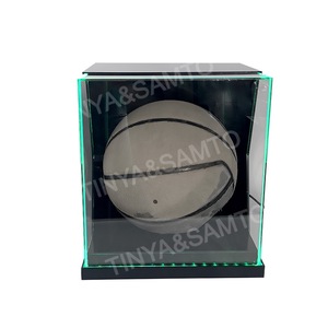 Thắp sáng <span class=keywords><strong>Acrylic</strong></span> Bóng Đá quả bóng sưu tập hiển thị trường hợp tính năng RGB <span class=keywords><strong>Flash</strong></span> chiếu sáng memorabilia bóng đá chủ hộp - Product Image 4