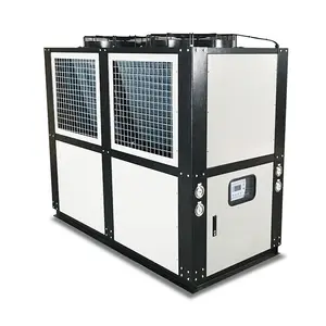 เครื่องทำน้ำเย็น70kW 25HP 20Ton ระบบทำความเย็นด้วยอากาศหล่อเย็นแม่พิมพ์ฉีดพลาสติก