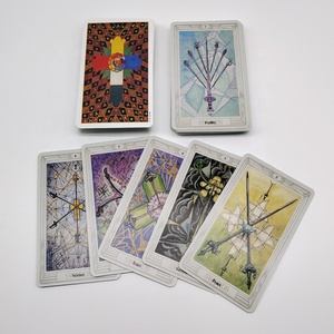 JP130 Suministro directo <span class=keywords><strong>de</strong></span> fábrica Impreso personalizado Kabbalistic y Astrological 78 Card <span class=keywords><strong>Tarot</strong></span> Deck the Book of Thoth - Product Image 5