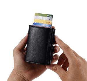 New Design Pop up Customized Rfid <strong>Wallet</strong> Credit Card <strong>Cardholder</strong> Double Cases Big Capacity Leather <strong>Wallet</strong> for <strong>Men</strong> - Product Image 3