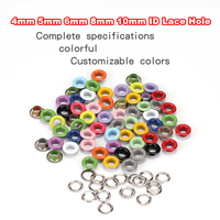 Œillets colorés, 100 pièces, 3d, en métal, creux, pour Scrapbooking, vêtements, couture, DIY bricolage