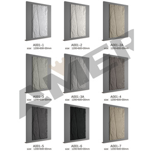 Amer 1200*600mm prix d'usine <span class=keywords><strong>pas</strong></span> <span class=keywords><strong>cher</strong></span> nouveau matériau extérieur décoration intérieure luxe panneau mural en pierre de culture Pu Faux Pu - Product Image 4