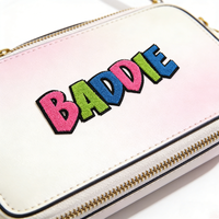 Gros Grand Logo Personnalisé Serviette Broderie Chenille Lettre Patchs Fer sur Presse À Chaud Personnalisé Chenille Patches Alphabet