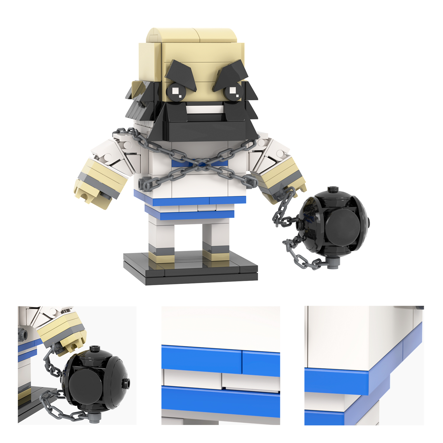 MOC7307-7316 Game the King of Fights Chun-Li Cammy White M