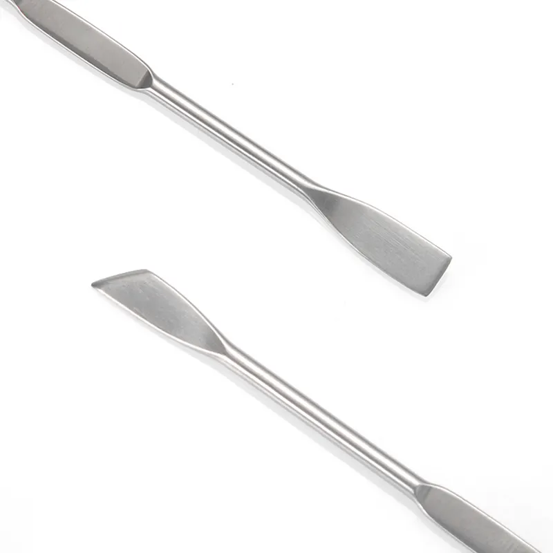 Aço inoxidável para remoção de unhas, aço inoxidável de duas pontas com 11 cm, removedor de sujeira, empurrador de cutícula e unhas
