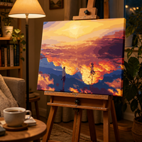 Kits de peinture par numéros pour adultes, étapes simples, résultats magnifiques, peinture sur toile DIY, photo personnalisée, vente en gros directe d'usine