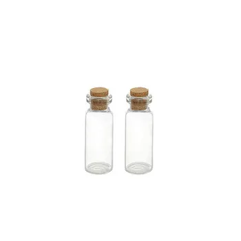 빈 작은 유리 병 바이알 홈 장식 유리 항아리 저렴한 코르크 마개 소원 작은 유리 병