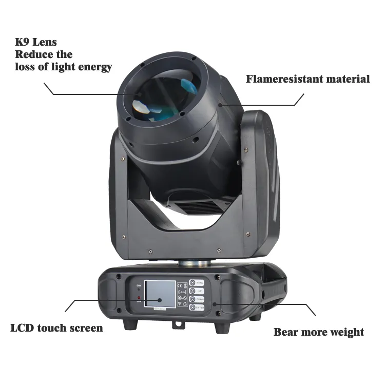 Stage Decoration 6 Prisms 10R Beam 280 295W Moving Head Light with Waterwave Effect