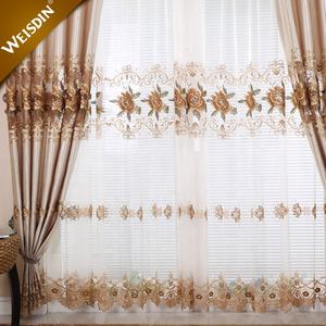 Nuovi disegni ufficio tenda di finestra del <span class=keywords><strong>soggiorno</strong></span> blackout hotel di lusso del ricamo <span class=keywords><strong>tende</strong></span> - Product Image 4