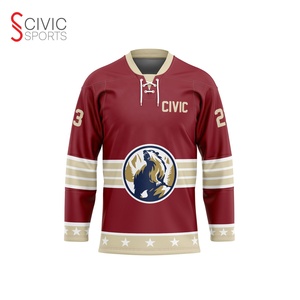 Camisetas de hockey sobre hielo personalizadas, impresión por sublimación, 100% poliéster, diseña tu logotipo, nombre/número personalizado de alta calidad - Product Image 6