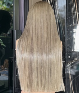 Perruques Lace Front HD Transparentes en Cheveux Humains Vierges Remy de Grade 12A avec Mèches <span class=keywords><strong>Châtain</strong></span> <span class=keywords><strong>Cendré</strong></span> Froid et Raie Libre pour Femmes - Product Image 2