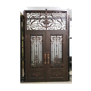 Puerta de entrada de hierro forjado de ambiente noble de estilo moderno Rotura de puente térmico - Product Image 5