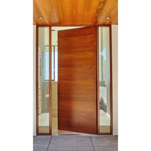 Thủ công kiến trúc lớn bền cao cấp hoàn hảo phong cách đường viền tùy chỉnh pivot bên ngoài biệt thự nhập cửa sắt Kính - Product Image 1