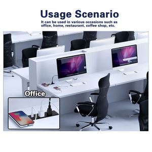 เต้าเสียบไฟตั้งโต๊ะพร้อมช่องเสียบ AC 2ช่องสำหรับประชุมประชุมเต้ารับชาร์จไร้สายแบบตั้งโต๊ะ - Product Image 5