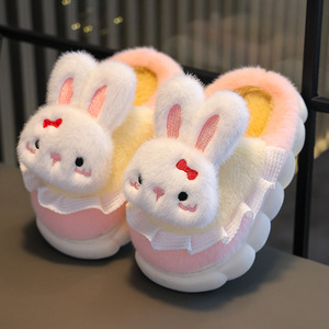 Sandales pantoufles douces et décontractées <span class=keywords><strong>pour</strong></span> enfants, garçons et filles, mignonnes et adorables, neuves, chaudes <span class=keywords><strong>pour</strong></span> l'hiver, antidérapantes, en forme de lapin et de <span class=keywords><strong>chien</strong></span>, <span class=keywords><strong>pour</strong></span> l'intérieur et l'extérieur - Product Image 3