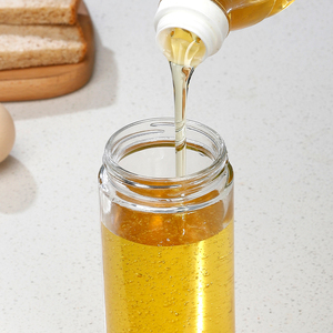 Condiment Saude 500ml Botella de vidrio de aceite de oliva de cocina cuadrada Botellas de vinagre de vidrio vacías con caños vertedores en la cocina - Product Image 3