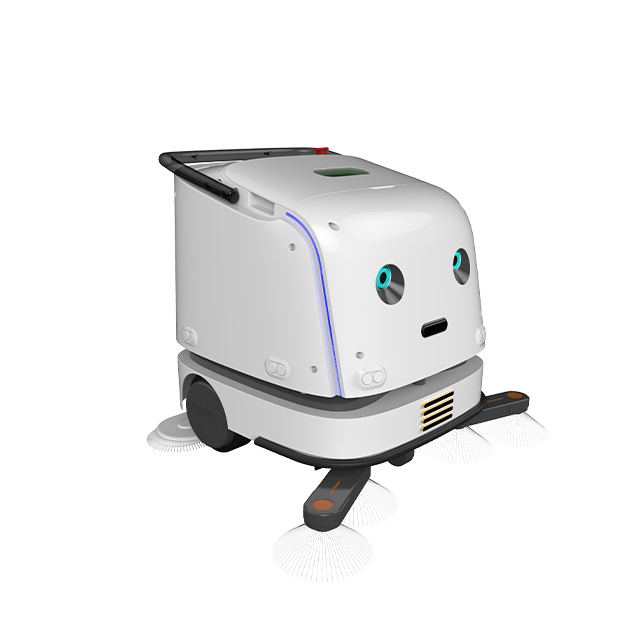 Commercial Cleaning Robot App-Controlled Auto Charge Floor Mopper for Airport Office Building Hotel