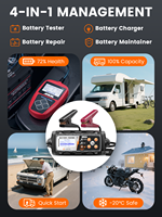 ANCEL BT521 Chargeur de batterie au plomb 12V 4-en-1, testeur, entreteneur et désulfateur, chargeur intelligent 5A pour la réparation de batteries de la plupart des voitures