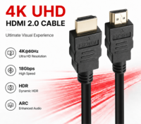 Câble HDMI 2.0 pour jeux vidéo 4K 60Hz HDR, câble vidéo haute vitesse