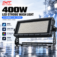 Projecteur LED Stroboscopique 400W IP65, 1344 LED 5050 RGB 3-en-1, 24 Segments, DMX512 RDM, Effet Pixel Chasing 1-30Hz, Étanche pour Concerts