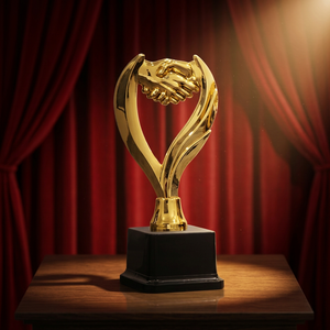 Trofeo de Metal Fundido a Presión de Alta Calidad con Grabado para Reconocimiento a Empleados, Premios Empresariales, Ganadores de Campeonatos, Diseño Portátil - Product Image 1