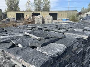 Piedra de Pavimento <span class=keywords><strong>Exterior</strong></span> Moderna, Ecológica y Duradera, con Doble Cara, Baldosas de Basalto Negro Irregular, Diseño Elegante <span class=keywords><strong>para</strong></span> Villas - Product Image 5