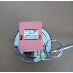 Interrupteur de contrôle de température 16A 250V, base rouge, 2 broches, 30-300C, pour chauffe-eau, bouilloire, friteuse - Product Image 3