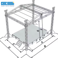 Sistema de torre elevadora portátil profesional de aluminio modular para soporte de sonido Line Array