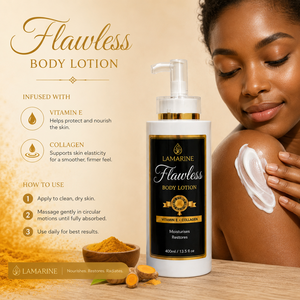 Ensemble de soins de la peau de luxe biologique à la collagène et à la vitamine C, avec lotion pour le corps et crème réparatrice pour le visage, pour un soin nourrissant - Product Image 3