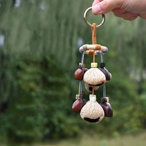 Wholesale Handmade Natural Fruit Shell <b>Wind</b> <b>Chime</b> Rattle Keychain Mini Percussion Shaker Souvenir Gift And Kids Music Sensory - Product Image 2