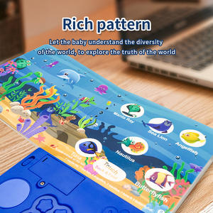 Machine d'apprentissage intelligente avec éclairage et musique, lecture tactile, lecture par points, <span class=keywords><strong>livre</strong></span> électronique, <span class=keywords><strong>livre</strong></span> <span class=keywords><strong>audio</strong></span>, matériau ABS, batterie au lithium, unisexe - Product Image 2