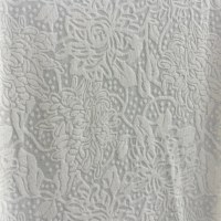 Tissu Jacquard Léger Tricoté 100% Polyester Motifs Floraux Vente en Gros pour Robe Femme Smock Texture Lin Rideau