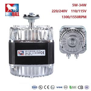 LIONBALL Ac220/240v Ac110/115v 50/60hz 磁极换向电机 1300rpm 1550rpm 5-34w - Product Image 1