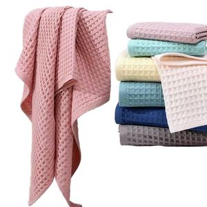 Toalla de Baño y para la Cara de Algodón 100% con Tejido Waffle, 10 Colores Sólidos, Secado Rápido, Etiqueta Privada Personalizada, Superventas - Product Image 1