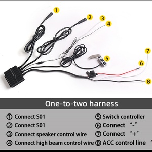 <b>Universal</b> Direct Led Spotlight S01 Dual Colors 6000k 3000k Warming Flashing Auto Light Bi Led Spotlight - Product Image 5