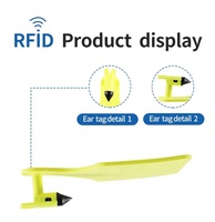 Etiqueta de oreja redonda de TPU para animales personalizados RFID UHF, nueva condición, etiquetas de identificación de vaca y cabra para ganado