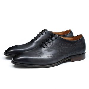 Zapatos Formales de Negocios para Hombre de Cuero de Grano Entero - Forro de Piel de Vacuno Genuina, Oxfords Británicos Hechos a Mano, Ideales para Bodas - Product Image 4