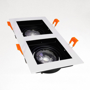 Faretto da incasso a soffitto antiriflesso di alta qualità da incasso a 3 teste con alloggiamento nero per soggiorno/ufficio/<span class=keywords><strong>ristorante</strong></span> - Product Image 5