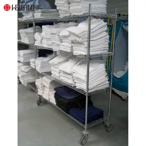 Chất lượng cao 4 Tier dây Heavy Duty siêu thị Giá hiển thị kệ lưu trữ Kệ - Product Image 2