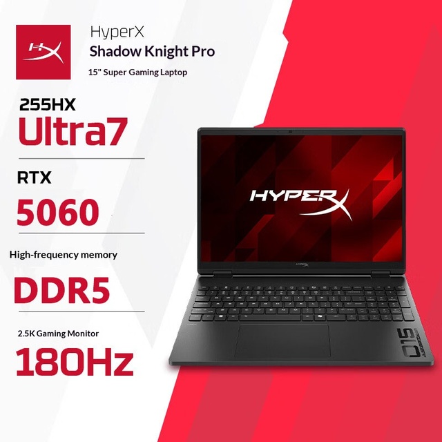 New HPs HyperX OMEN PRO15 AI Laptop Computer U7-255HX with 15.3in 16GB/32GB RAM 512GB/1TGB SSD RTX 5060 GPU Office Designer PC