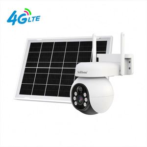 <span class=keywords><strong>SriHome</strong></span> - Panel Solar de 7 W, Cámara CCTV PTZ Solar 4G de 4 MP, Cámara de Seguridad Solar Inalámbrica para Exteriores, Batería de Alta Capacidad - Product Image 1
