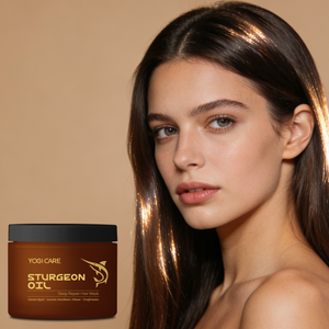 YOGI CARE Crème à la membrane de cheveux d'esturgeon - Masque capillaire nourrissant et hydratant pour cheveux abîmés - Product Image 1