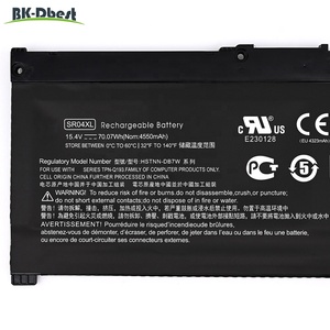 Batterie d'ordinateur portable SR04XL SR03XL de 4550 mAh 70,07 Wh à capacité réelle pour <span class=keywords><strong>HP</strong></span> <span class=keywords><strong>Gaming</strong></span> <span class=keywords><strong>Pavilion</strong></span> 15-CX0007NQ 15-CX0029NM Omen 15 <span class=keywords><strong>17</strong></span> HSTNN-DB7W - Product Image 4
