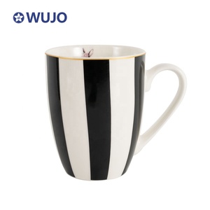 Juego de vajilla completo seguro para microondas Juegos de cena de cerámica de conejo impresos personalizados de Pascua - Product Image 3