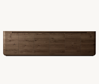 Nouvelle console multimédia de luxe pour salon, meuble TV en bois de chêne massif, tables de console multimédia